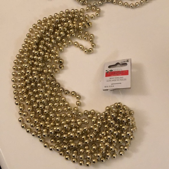 SET of 6 packs of Gold Bead Garlands - Picture 16 of 16